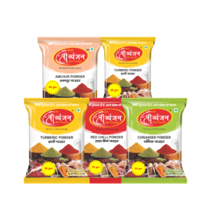 Turmeric Powder+Red Chilli Powder+ Coriendar Powder (50gm) +Garam Masala 50gm+ Amchur Powder 50gm